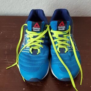 Reebok CrossFit Nano 4.0 Blue Neon Men's Training Shoes - Size 7.5